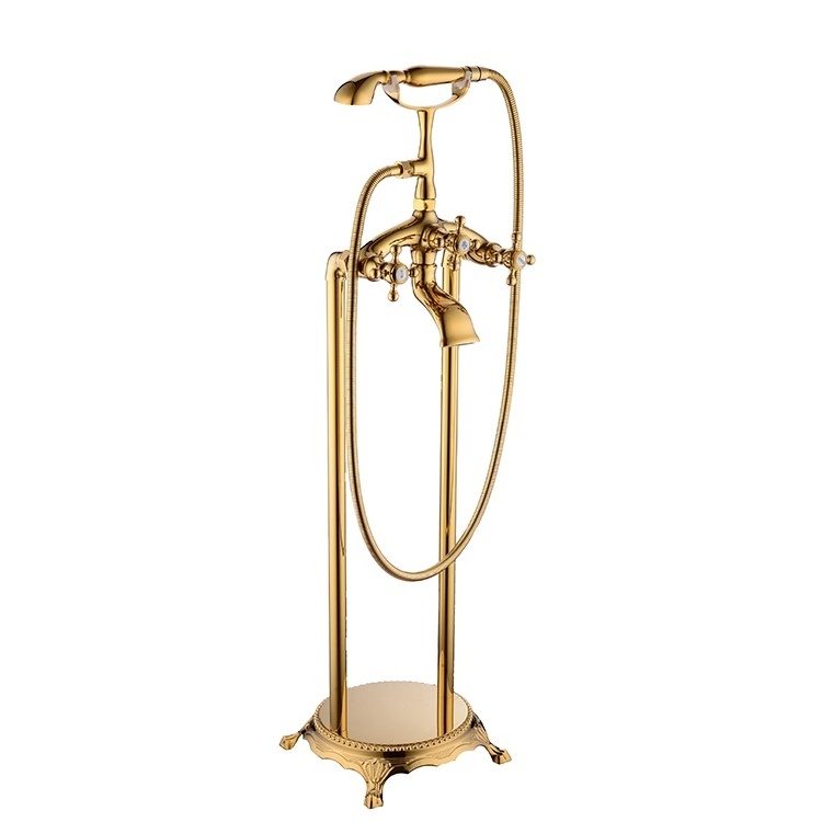 2022 year Gold  Claw Foot  Freestanding Bathtub  Filler Bath Tub Faucet