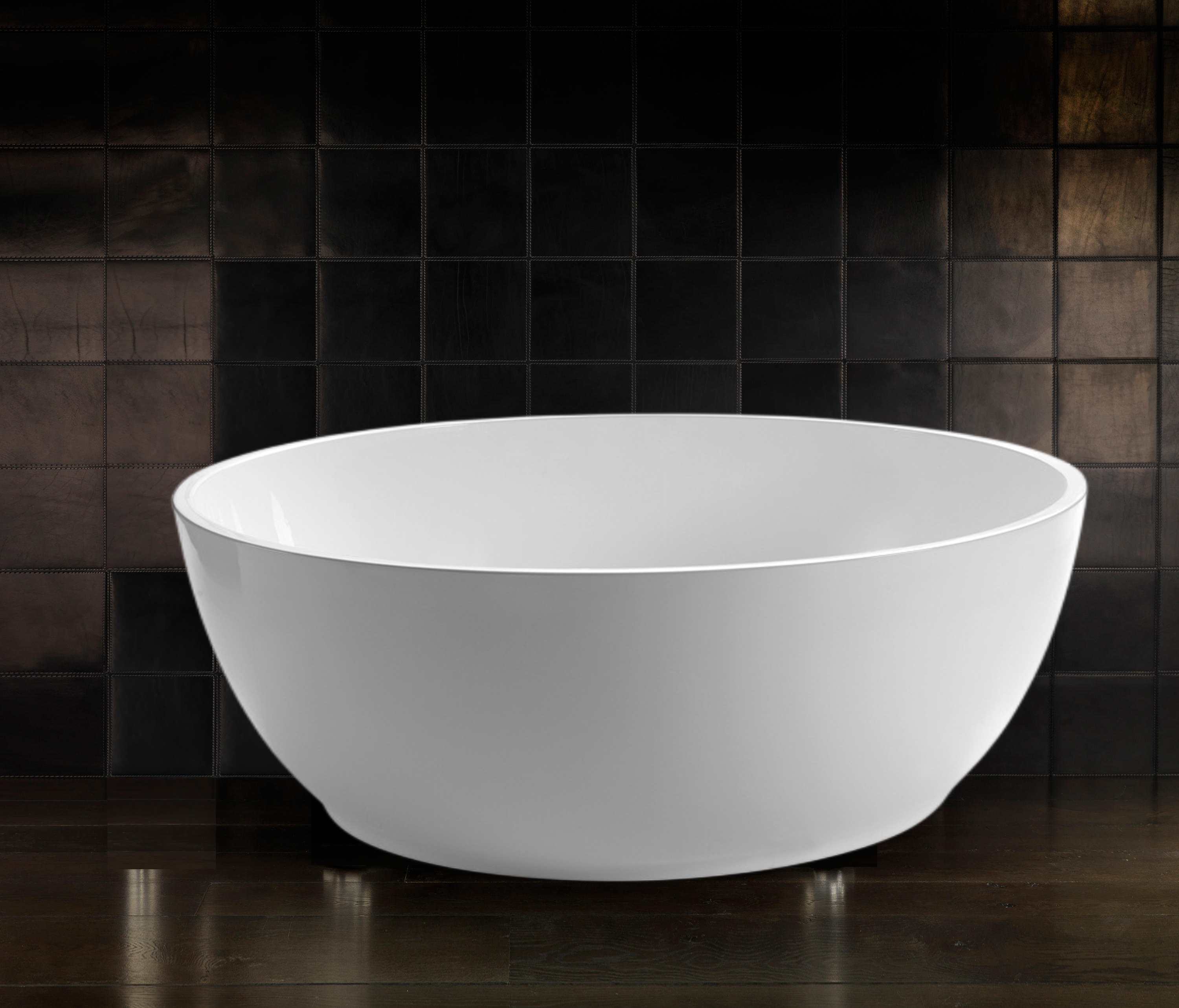 Factory Good Price High Quality Round Soaking Indoor Freestangding Acrylic Fiberglass Bathtub