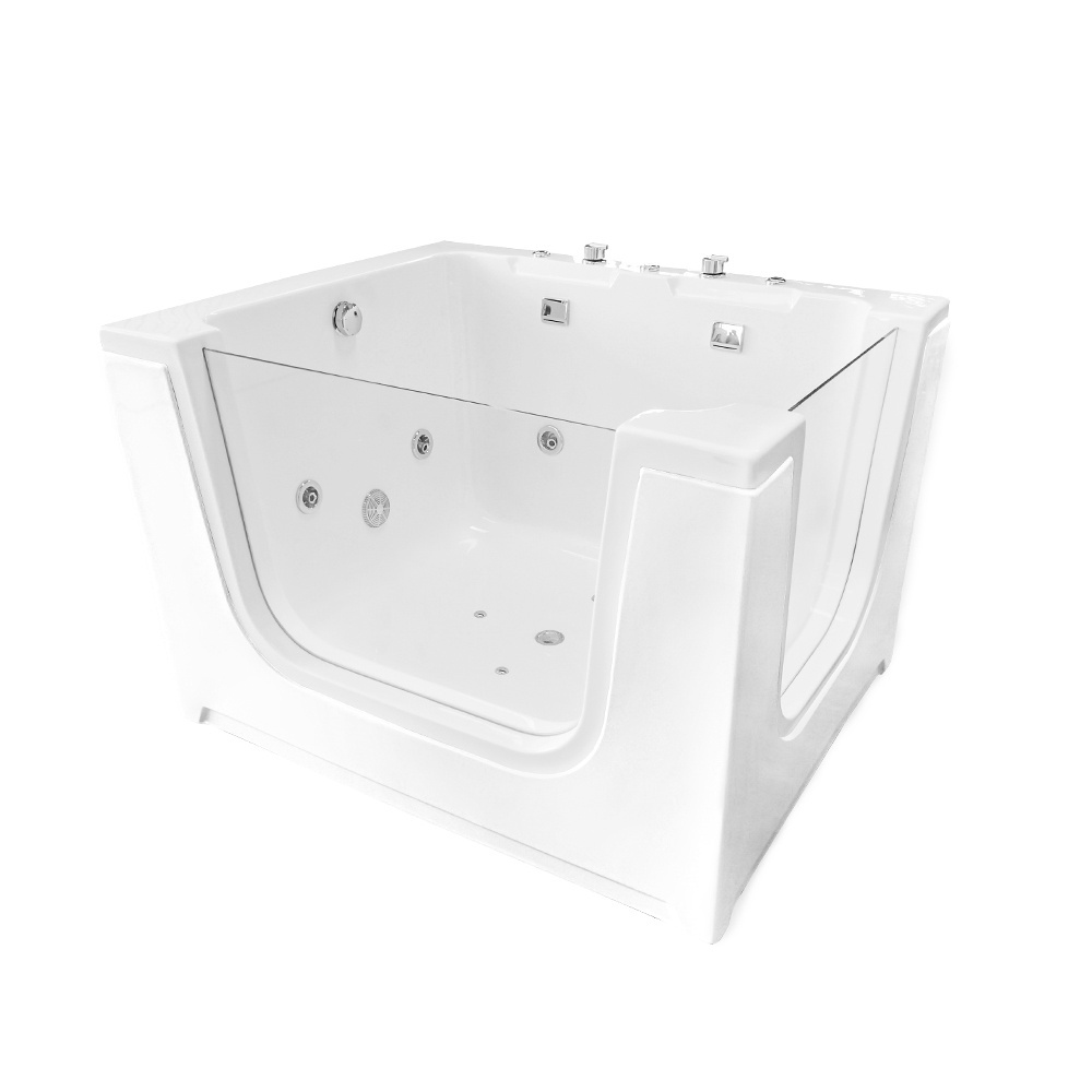 white children bath tub baby spa bathtub two glass kids spa