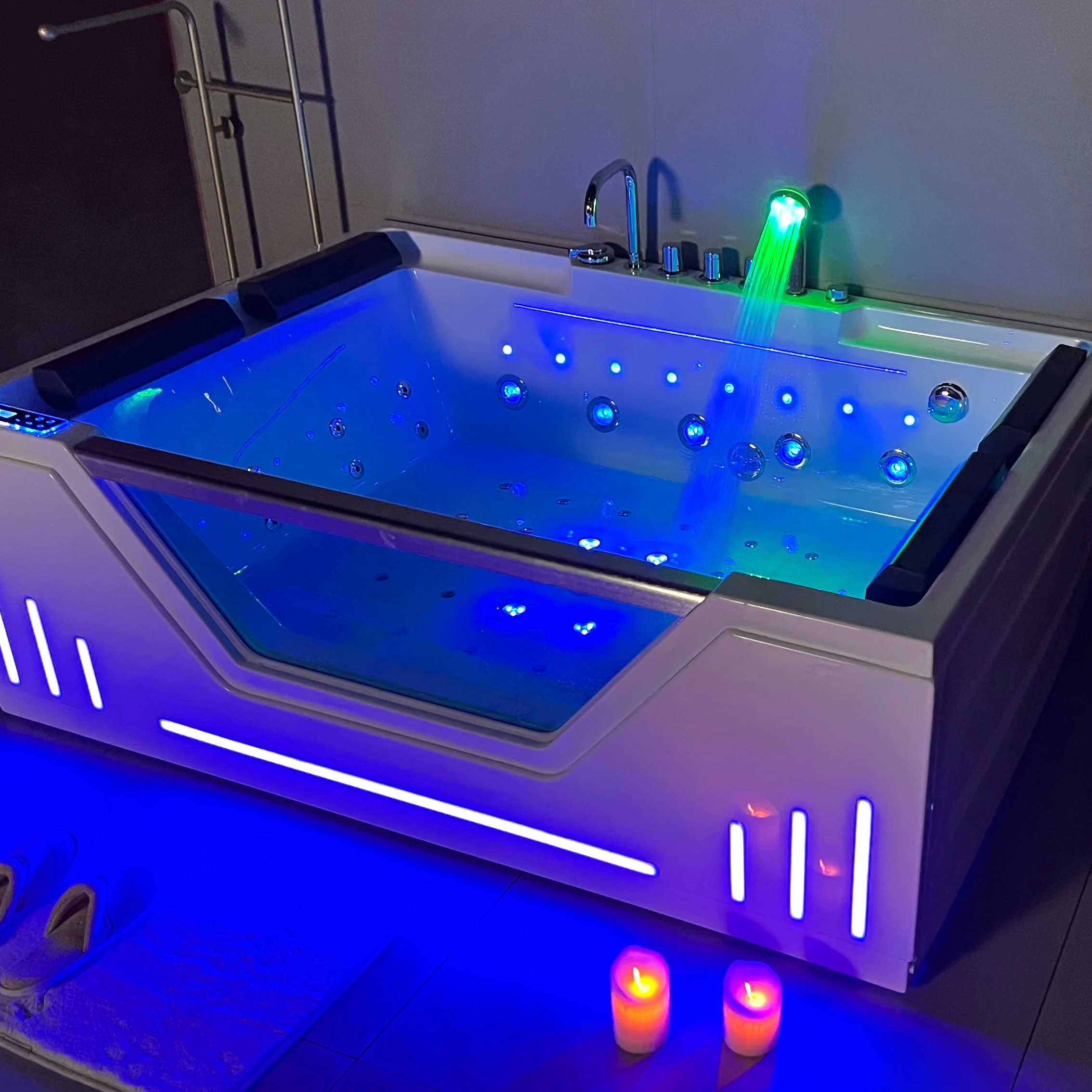 led light bubble bath whirlpool massage bathtub built in small hydro japanese massage bathtub aqua jet