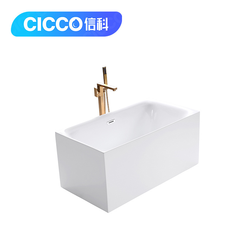 CICCO CH5216 seat 2022 New cheap small bathroom acrylic freestanding soaking bath tubs for adults