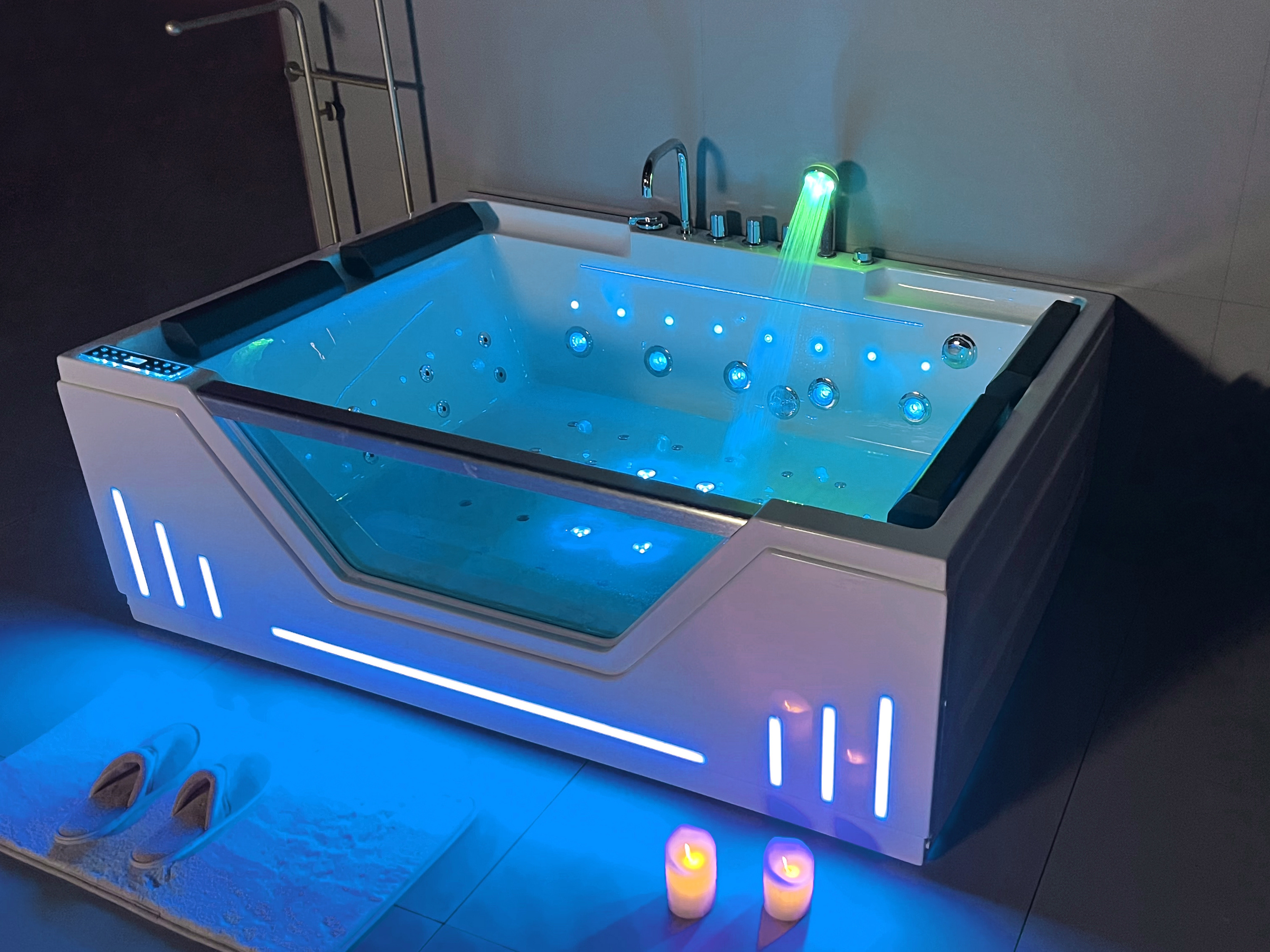 led light bubble bath whirlpool massage bathtub built in small hydro japanese massage bathtub aqua jet