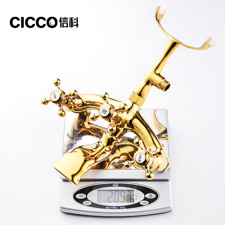 2022 year Gold  Claw Foot  Freestanding Bathtub  Filler Bath Tub Faucet