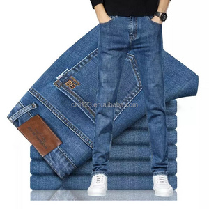 Wholesale bulk high quality men's jeans loose business men's jeans