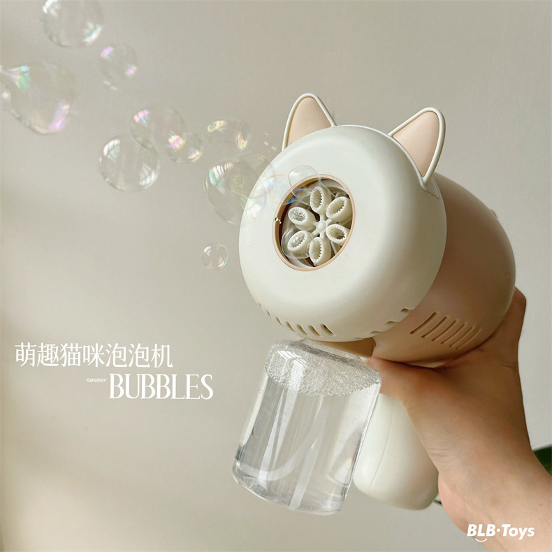 Manufacturers export cat bubble machine Cat ear network red bubble machine automatic children bubble machine