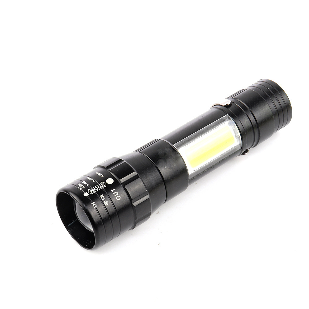 USB Charge scalable Portable Rechargeable Aluminum Alloy Torch adjustable Flashlights Outdoor survival emergency camp light