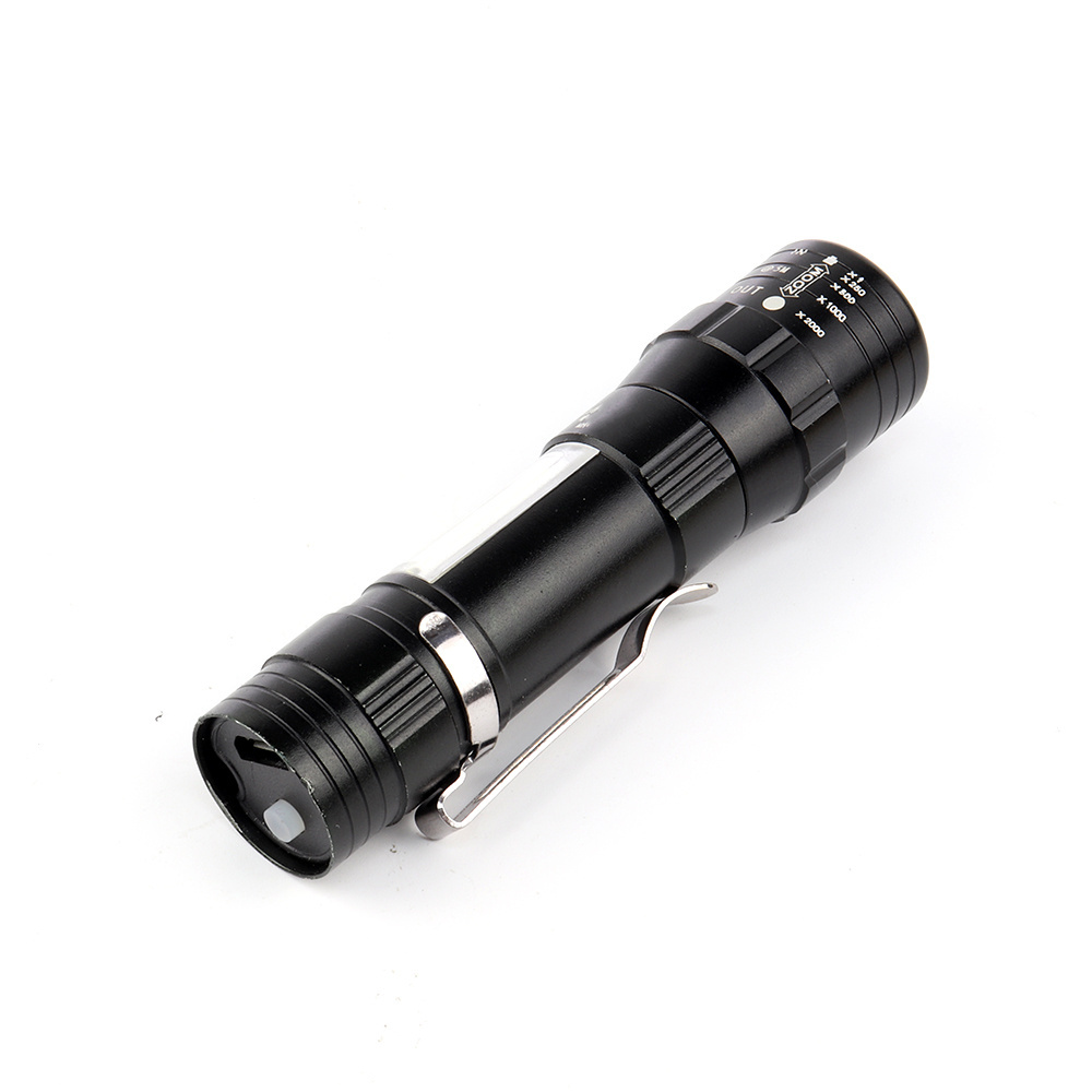 USB Charge scalable Portable Rechargeable Aluminum Alloy Torch adjustable Flashlights Outdoor survival emergency camp light