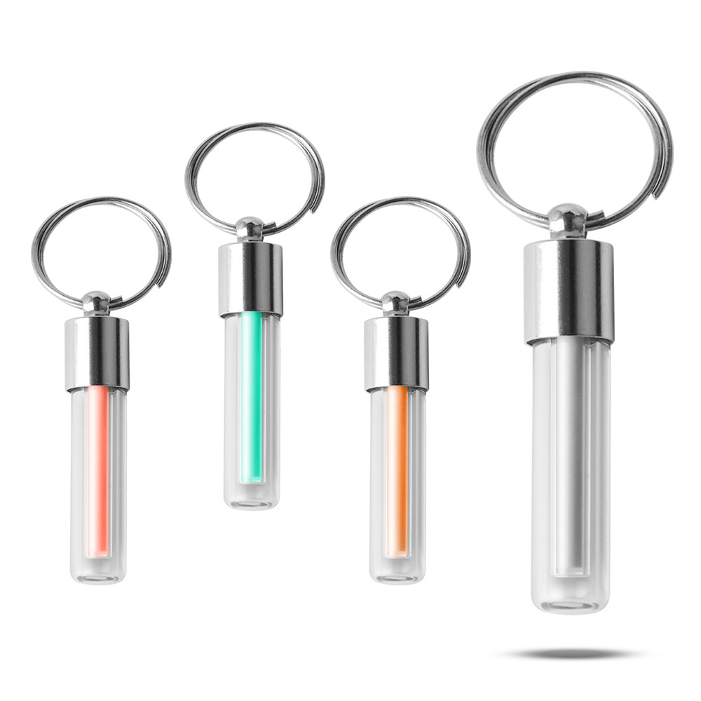 Environmental Protection FlashinLight Keychain Outdoor EDC Self-luminous Fluorescent Tube Tritium Glow Luminous Light