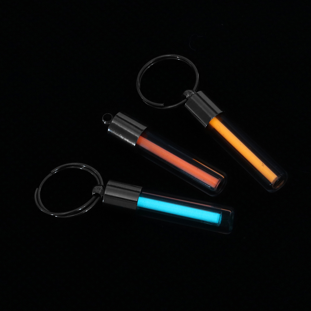 Environmental Protection FlashinLight Keychain Outdoor EDC Self-luminous Fluorescent Tube Tritium Glow Luminous Light