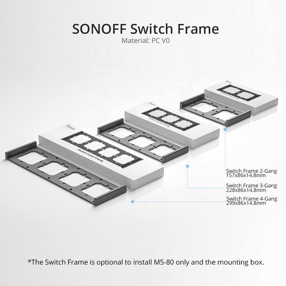 SONOFF SwitchMan Smart Wall Switch M5 Frame For M5 80 Wall Switch