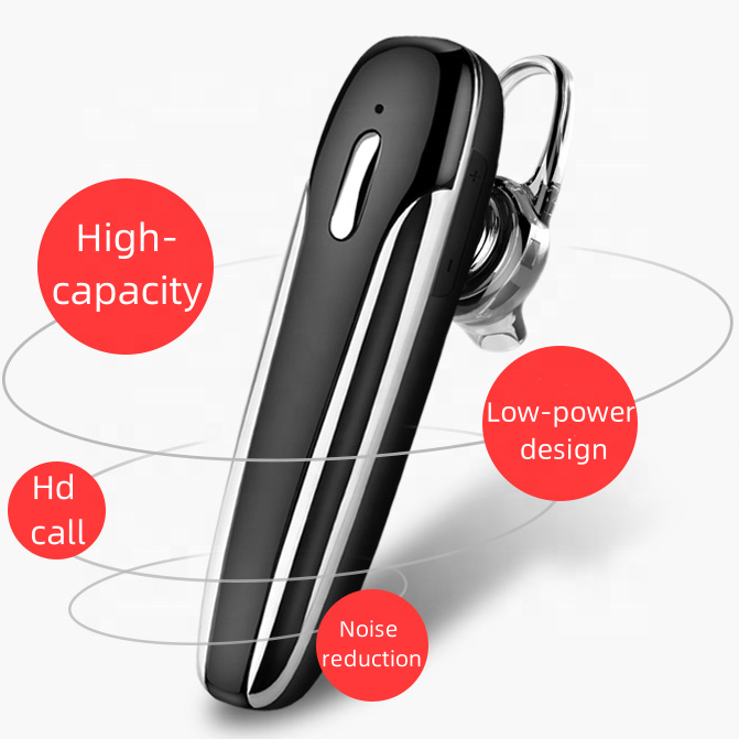 Business Earphone Wireless Earbuds Single Handsfree Driving HD Call Bluetooth Headset