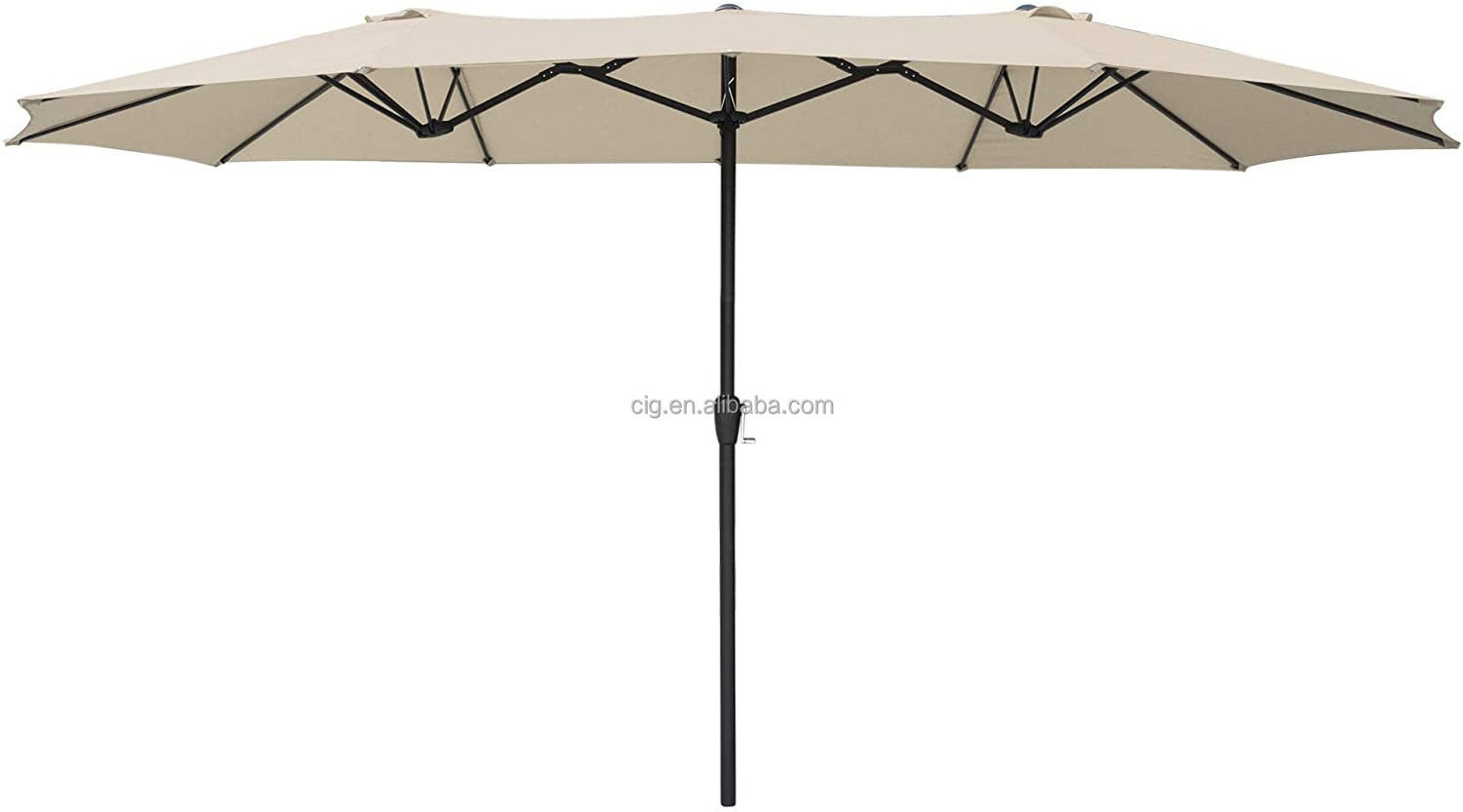 Wholesale Customized  double Sided Extra Large Market Umbrella with Stand and Base