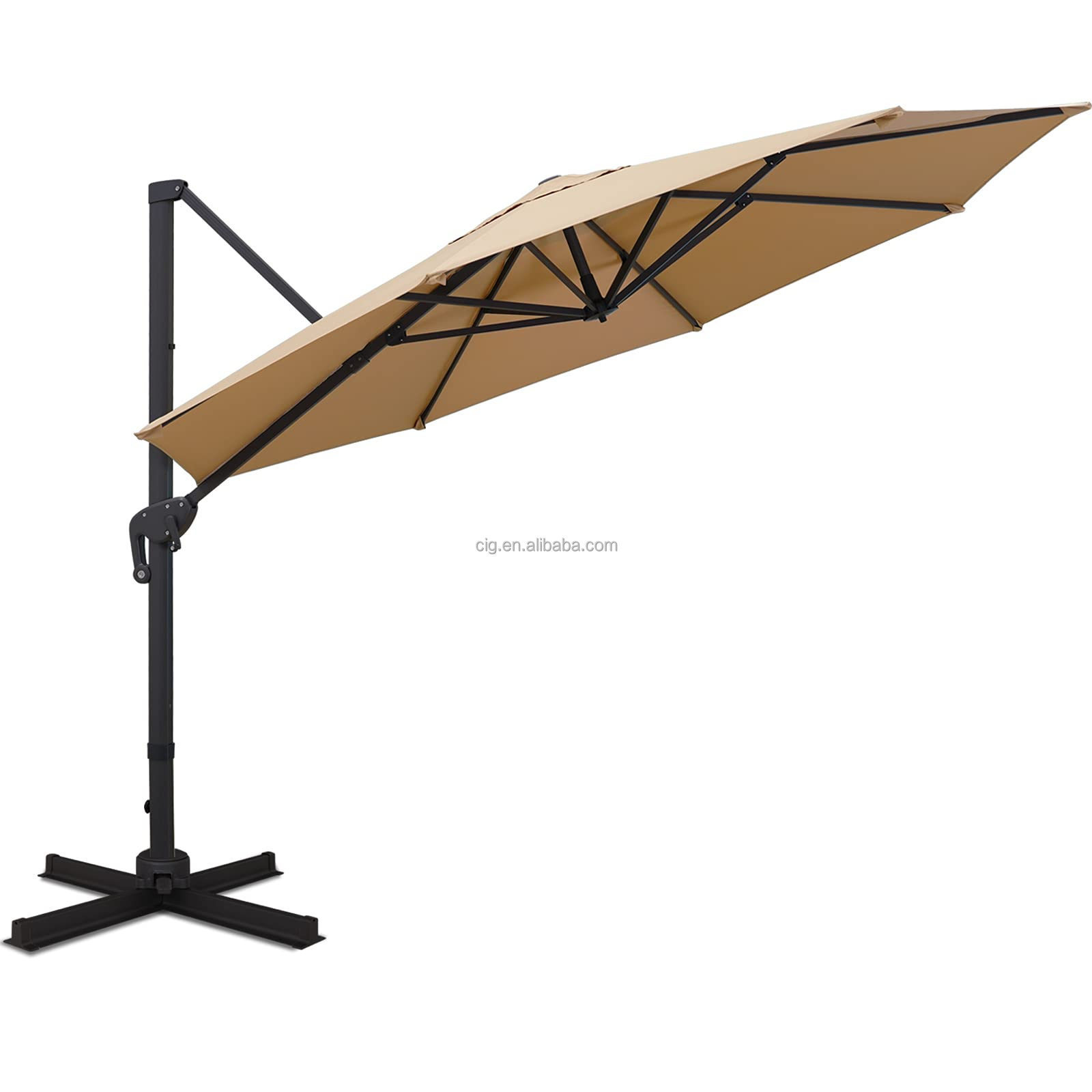 Cheap factory 10 ft round model Hanging Offset Cantilever Outdoor Patio Umbrella