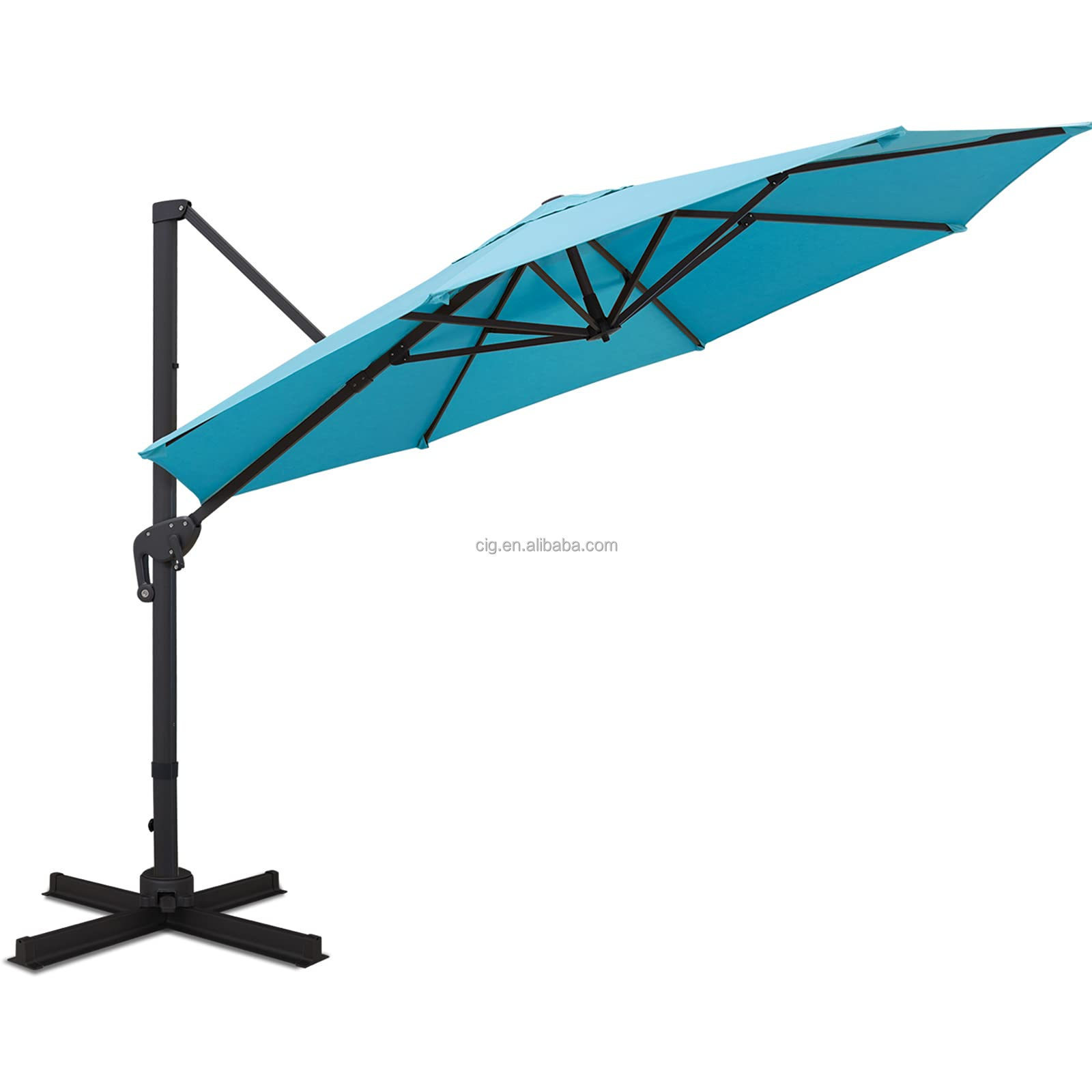 Cheap factory 10 ft round model Hanging Offset Cantilever Outdoor Patio Umbrella