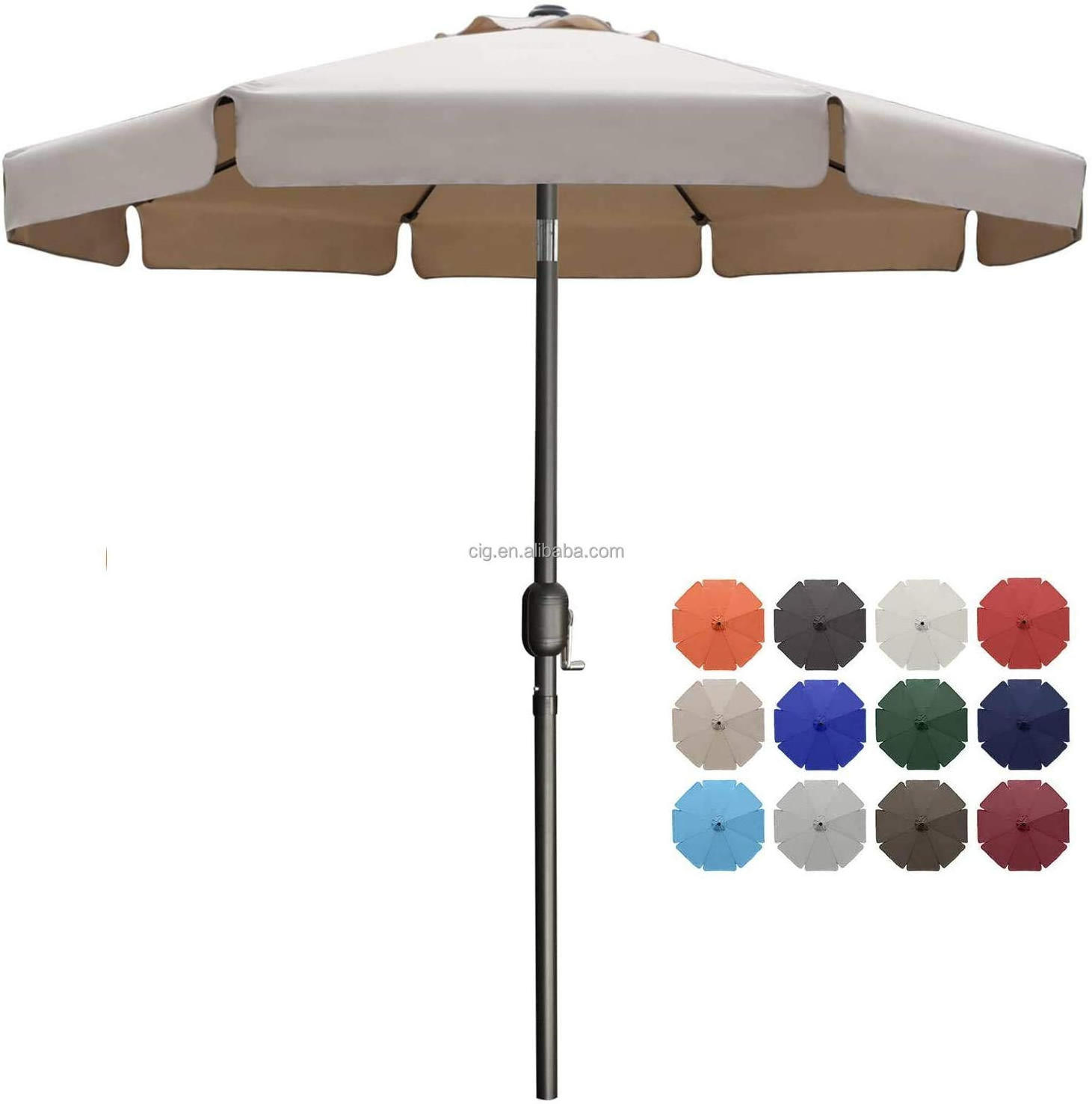 Patio Umbrella for Outdoor table Market and Outdoor Parasol with Tilt and Crank