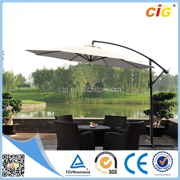 Factory New Design 3M Luxury Cantilever Outdoor Restaurant Umbrella