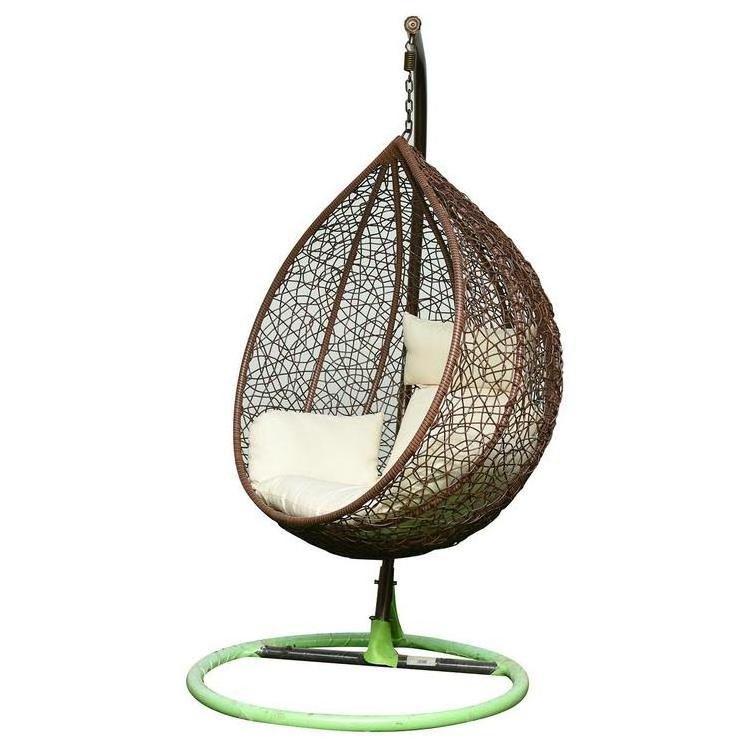 Custom Modern Egg Single Home Indoor Metal Patio Water Drop Swing