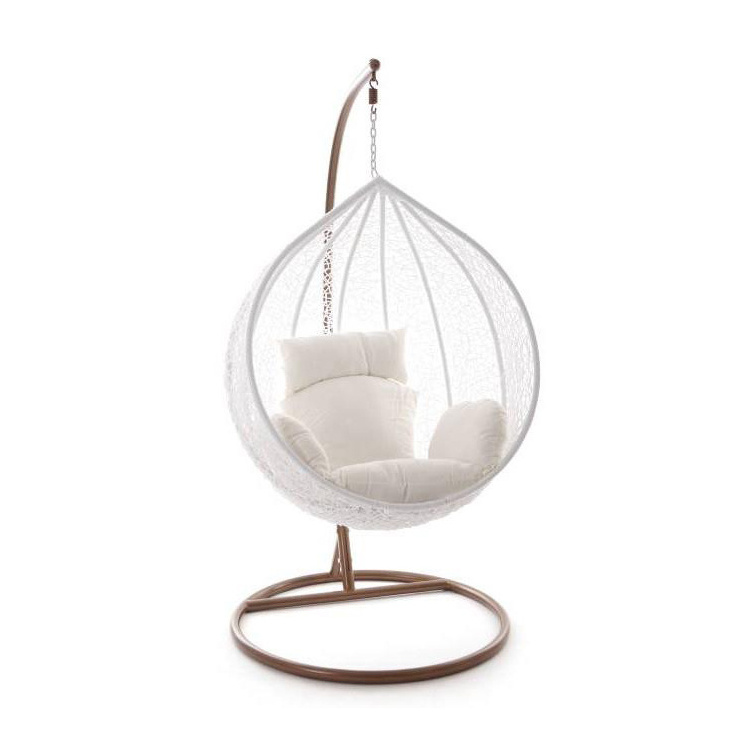 Custom Modern Egg Single Home Indoor Metal Patio Water Drop Swing