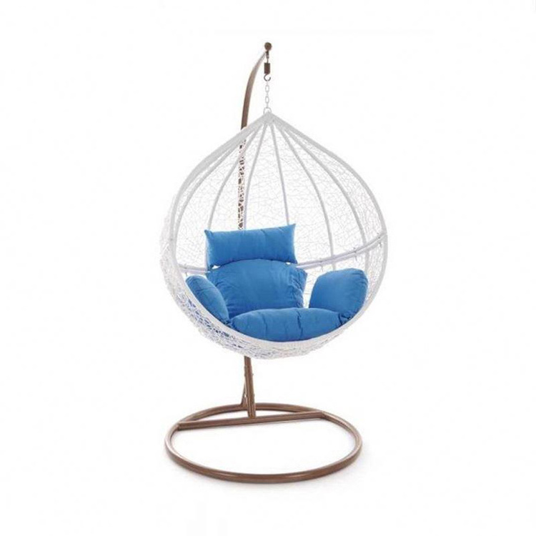 Custom Modern Egg Single Home Indoor Metal Patio Water Drop Swing