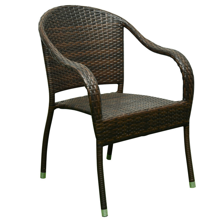 Balcony chair chair small cane table combination contracted single person armrest back chair