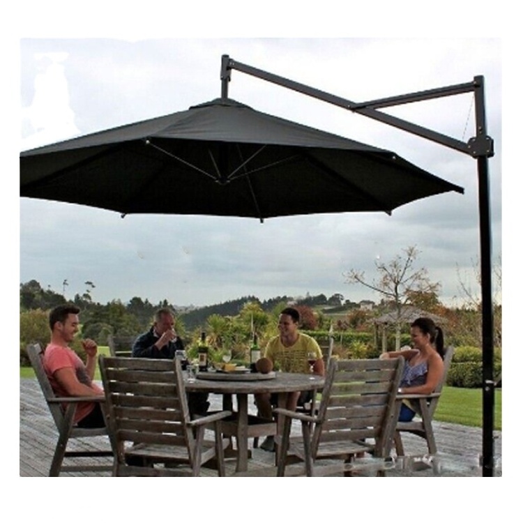 Attractive sun garden half round parasol umbrella