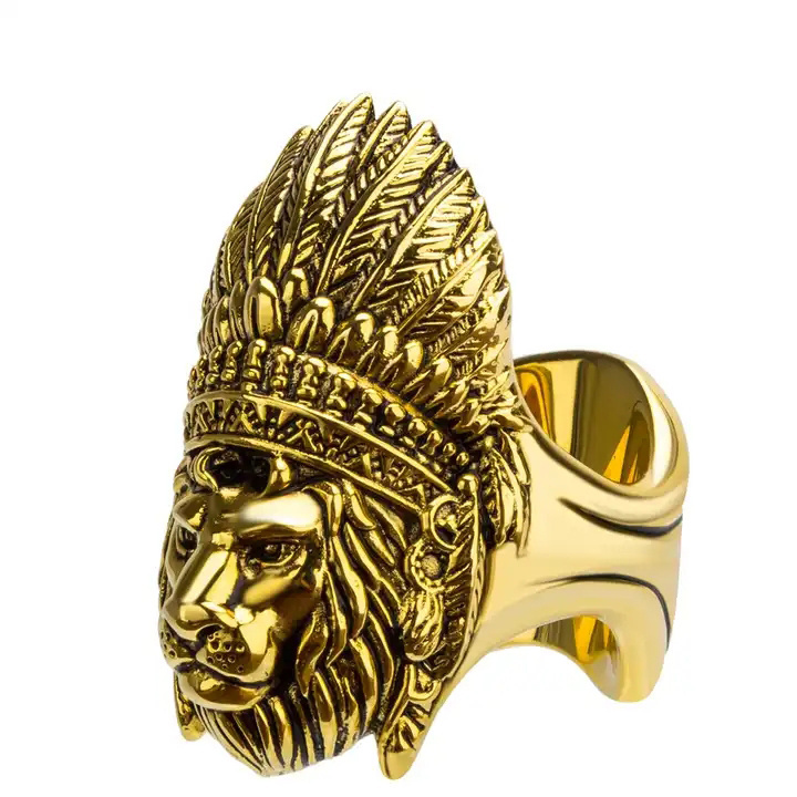 Wholesale High Quality Lion Design Copper Cigar Stand and Fancy Ring