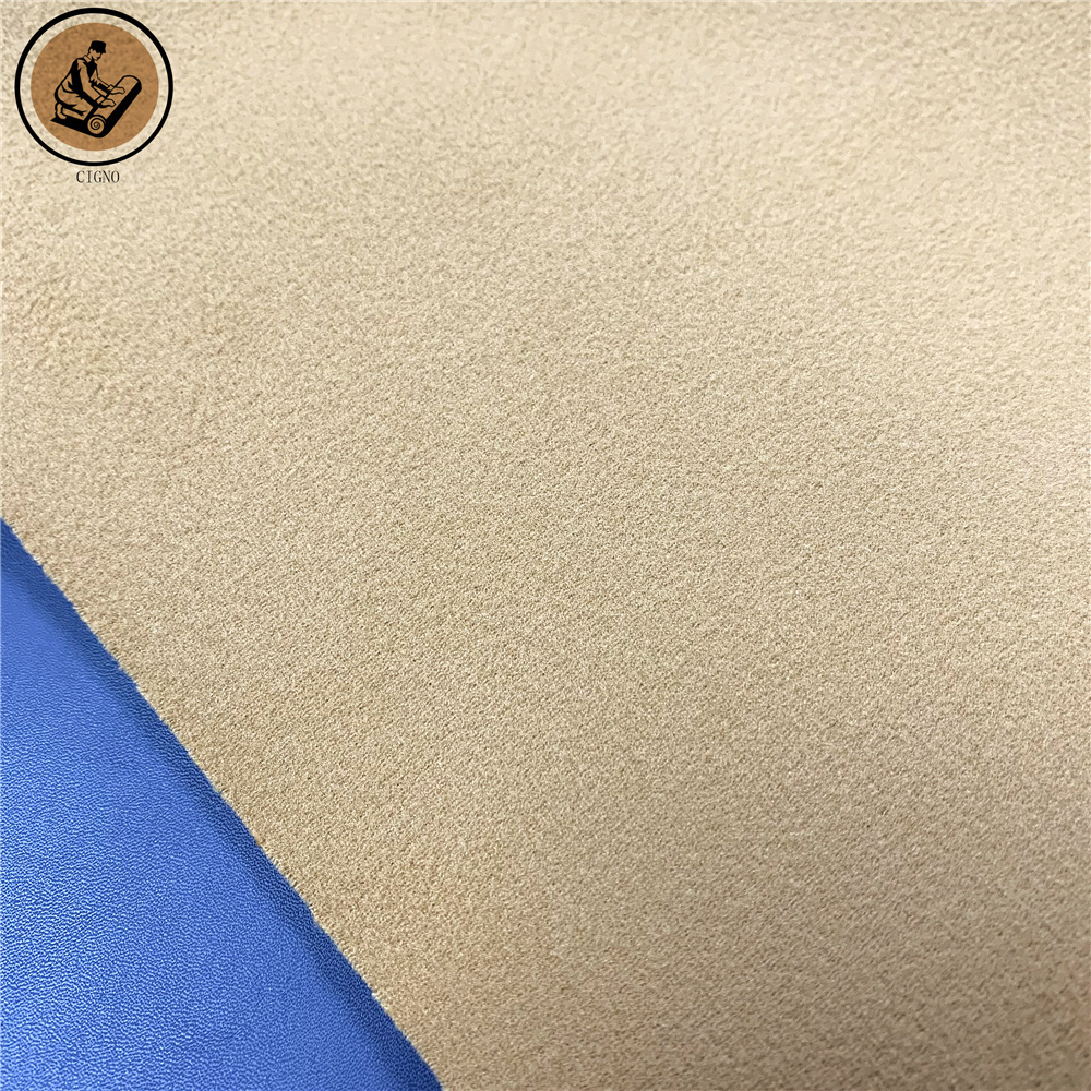 New design cow skin vegetable tanned PU faux leather for bags shoes furniture recycled GRS