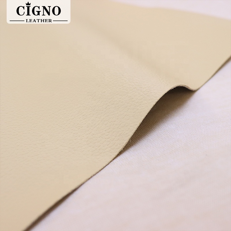 Water Proof Lichi Grain PVC Automobile Seat Leather Fills Fabric Backing Faux Fake Leatherette Supplier