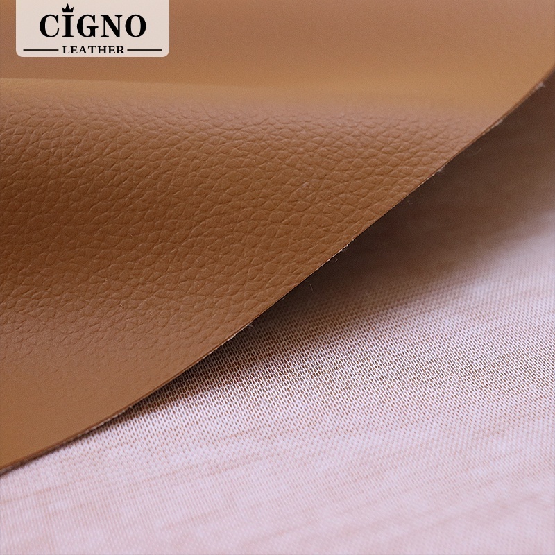 Water Proof Lichi Grain PVC Automobile Seat Leather Fills Fabric Backing Faux Fake Leatherette Supplier