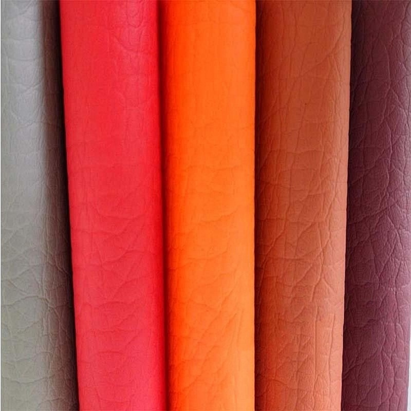 1.2 lychee grain nonwoven manufacture washed PU Faux Leather sheet faux