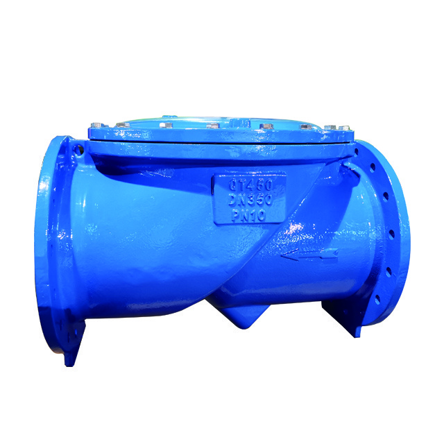 cast iron Resilient seated rubber disc flapper tilting swing  check valve