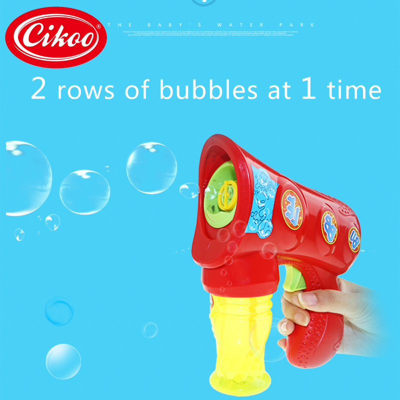 Cikoo New Outdoor Wholesale Soap Bubble Maker Blower Electric Wedding Bubbles Battery Operated Bubble Gun