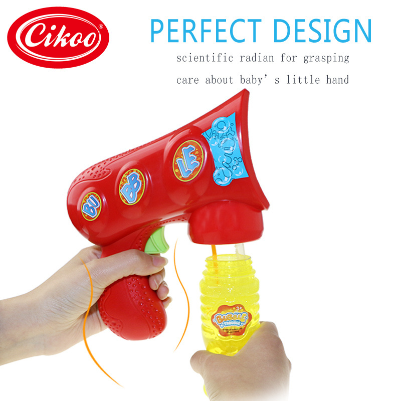 Cikoo New Outdoor Wholesale Soap Bubble Maker Blower Electric Wedding Bubbles Battery Operated Bubble Gun