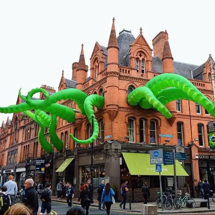 Customized holiday outdoor advertising decoration, giant inflatable octopus tentacles, inflatable tentacles