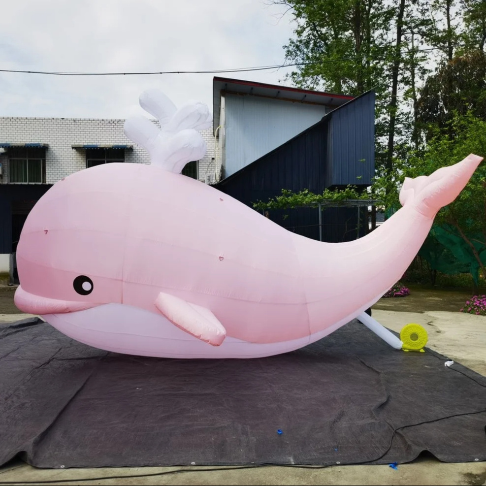 Customized inflatable cartoon marine animals inflatable cartoon pink dolphins