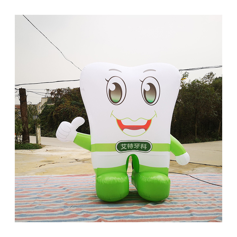 Customized Inflatable White Cartoon Teeth Man