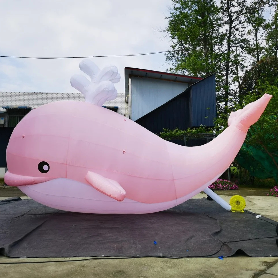 Customized inflatable cartoon marine animals inflatable cartoon pink dolphins