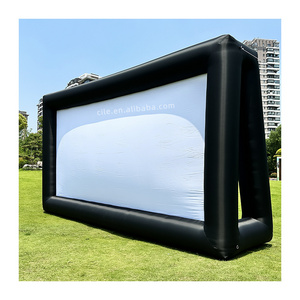 Outdoor large inflatable movie screen mobile and portable projection bracket advertising display screen props