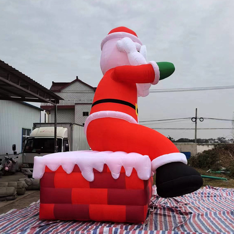 Customized large outdoor Christmas inflatable decoration inflatable giant Santa Claus