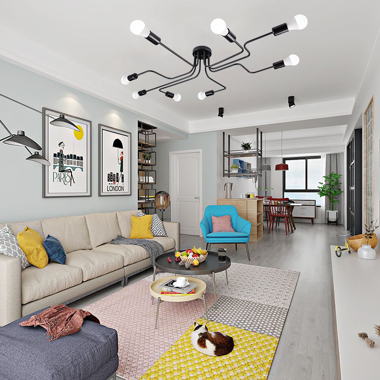 unique industrial style semi flush dinning room house ceiling lights