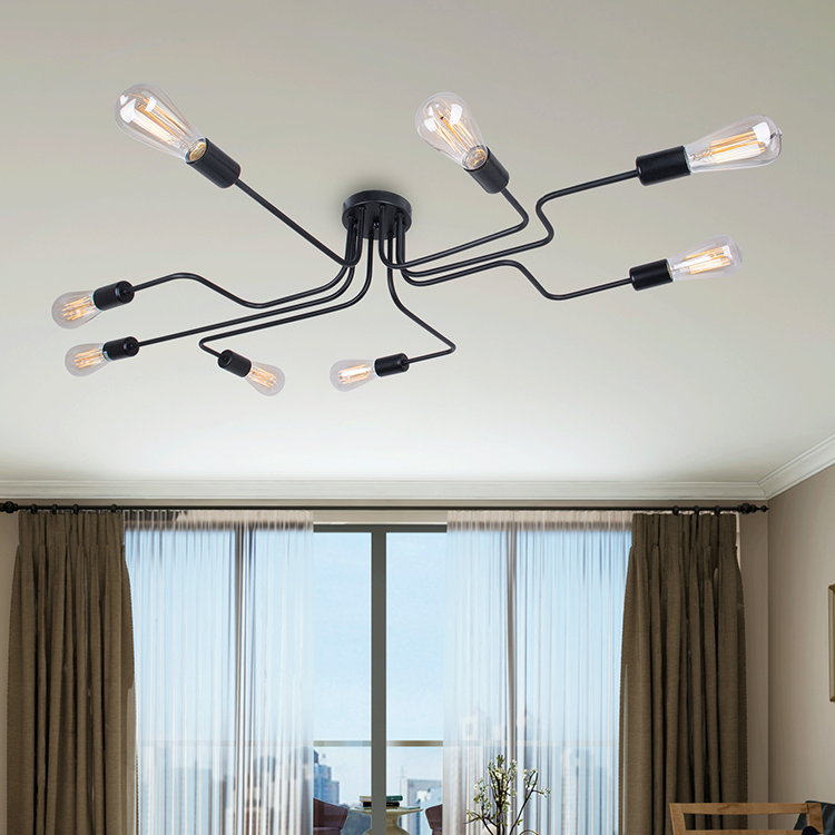 unique industrial style semi flush dinning room house ceiling lights