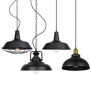 Cheapest price vintage industrial black chandelier farm ceiling lamp