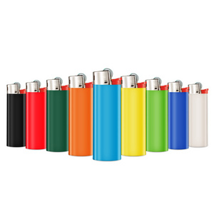 ABS Plastic Classic Flint Lighters Child Resistant J26 Maxi J25 Mini Gas Lighters