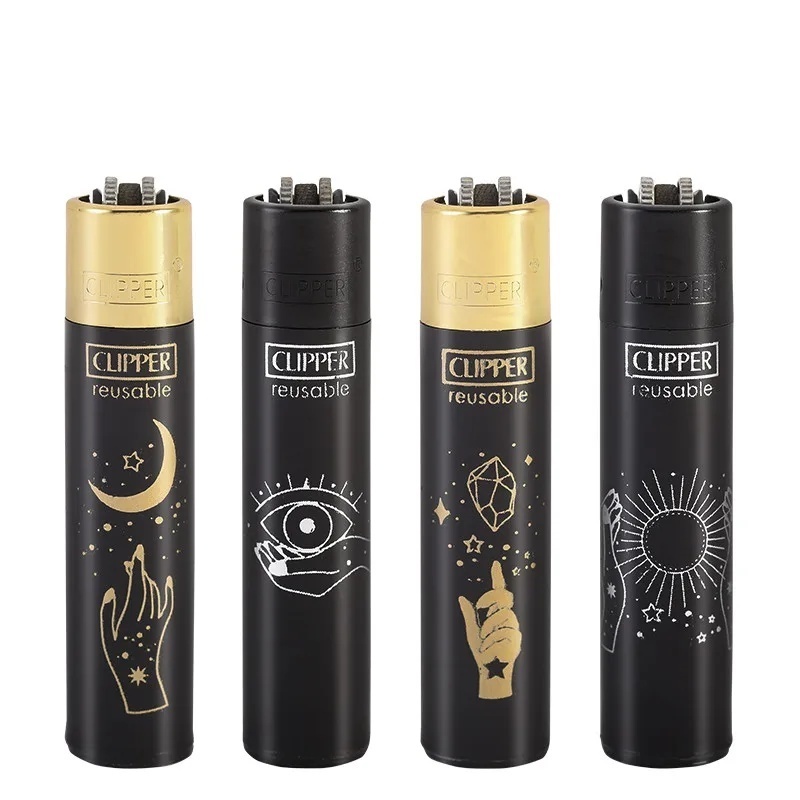 Autumn Original  Lighter Mysterious Star Disk Butane Torch Firestone Ignition Spanish Clipper Lighters Smoking