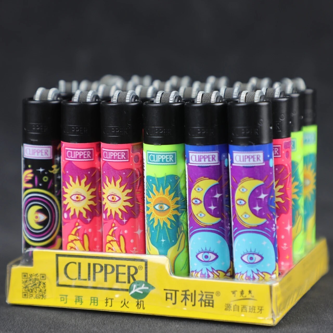 Wholesale 1 Box 48 Pieces Original Electronic Open Flame Flashlight Butane Cigarette Lighter Collection Clipper Grinder Wheel