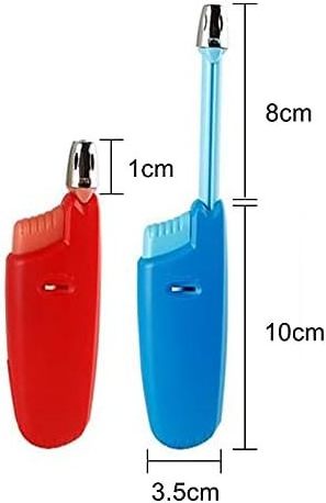 Candle Lighter Long Neck Adjustable Lighter Butane Gas Refillable Plastic Lighter Kitchen Igniter