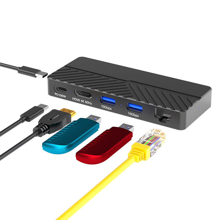 M.2 ssd enclosure NVMe  USB gen2  HUB 5 in 1 10 Gbps portable UASP TRIM  docking station