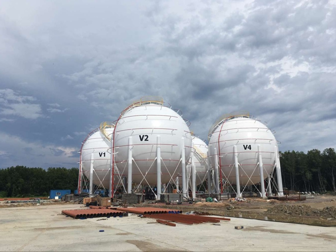 3800M3 1900 ton LPG propane gas sphere spherical storage tank with epc service