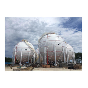 ASME 600m3 300mt lpg propane butane gas storage spheres spherical tanks