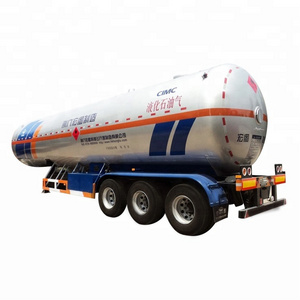 3 Axles 56.1 CBM 26 Ton LPG Gas Transport Semi Trailer Tank Tanker Lorry for Sale